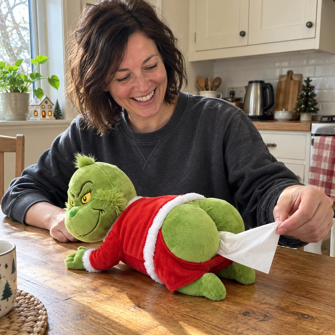 Accessory Stand Display Sample Grumpy Plush – Tissue Holder — Misty Grinch